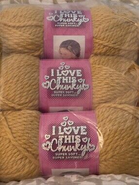 I LOVE THIS YARN CHUNKY COLOR HONEY